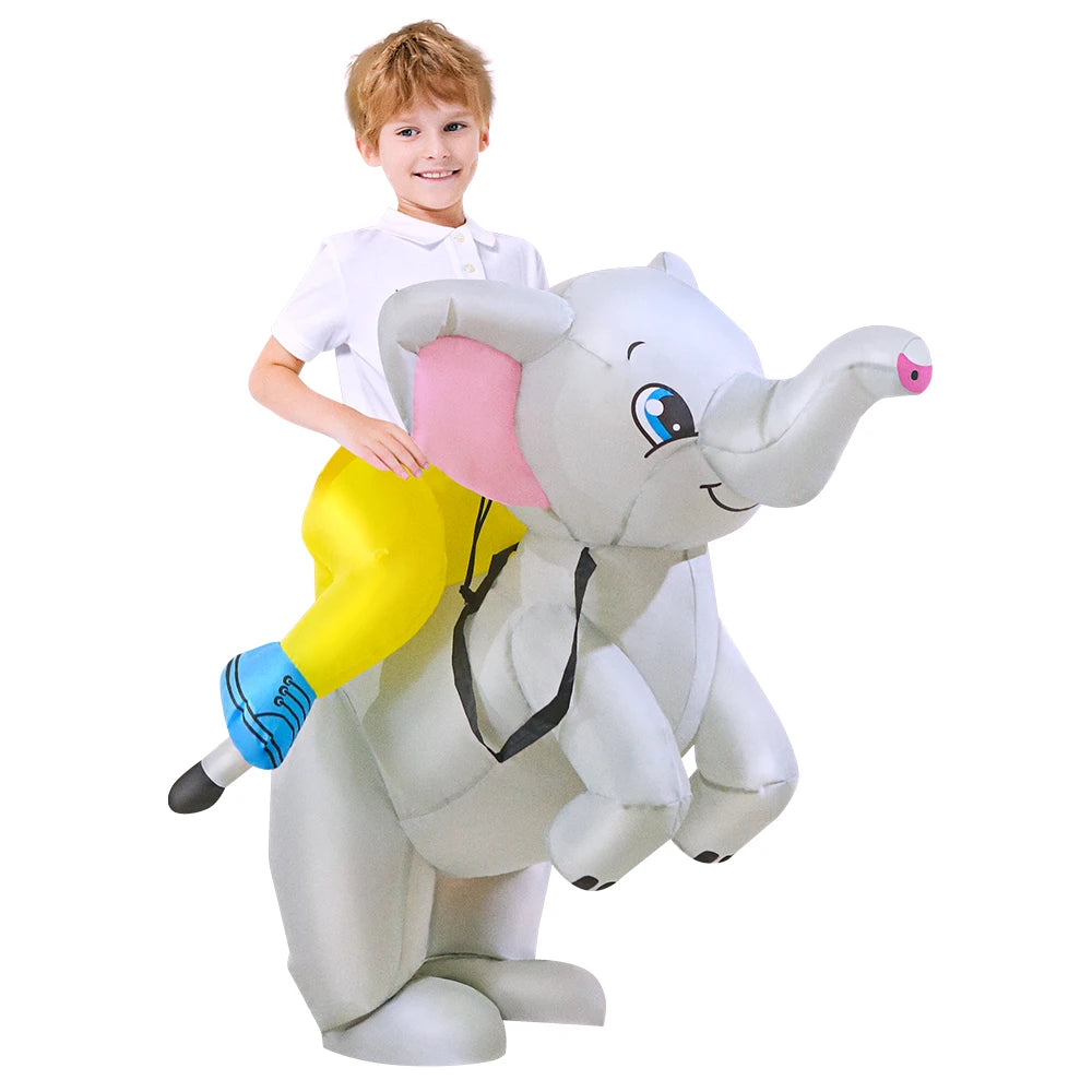 Kids Child Dinosaur Inflatable Costume Anime Purim Halloween Christmas Party Cosplay Costumes Dress Suits for Boys Girls