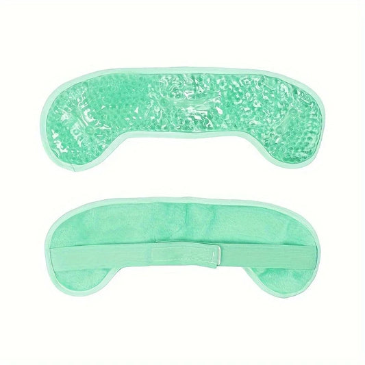 Reusable Hot/Cold Gel Forehead Ice Pack - Soft Cooling Pad for Head Comfort - Home, Office & Outdoor Use - Summer Essential