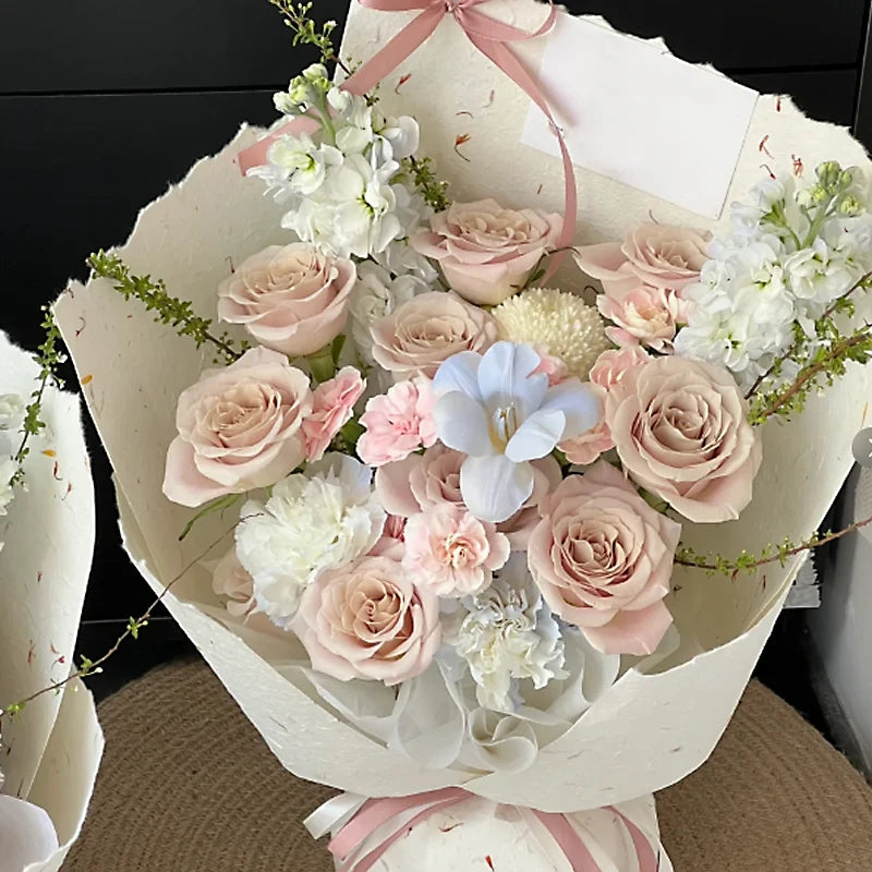 40pcs Tissue Paper Florist Flower Wrapping Paper DIY Handmade Bouquet Crafts Gifts Packaging Wedding Party Supplies