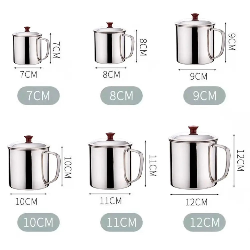 Portable Stainless Steel Tea Drinking Metal Tumbler Pint Cup Camping Coffee Mug Camping Outdoor