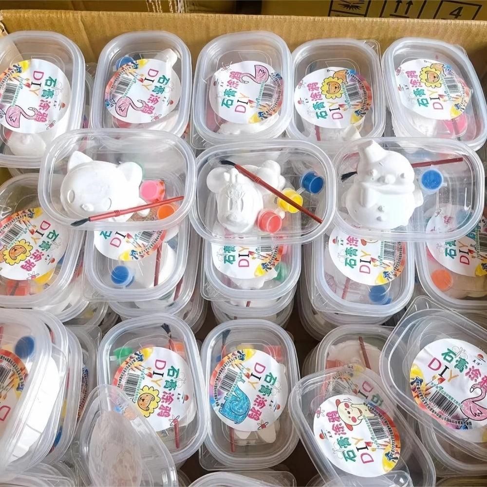 1/3/5 Pcs Fun Box DIY Graffiti Dolls for Children's Birthday Kindergarten Home Party Gift Pinata Gift Bag Treasure Box Filling