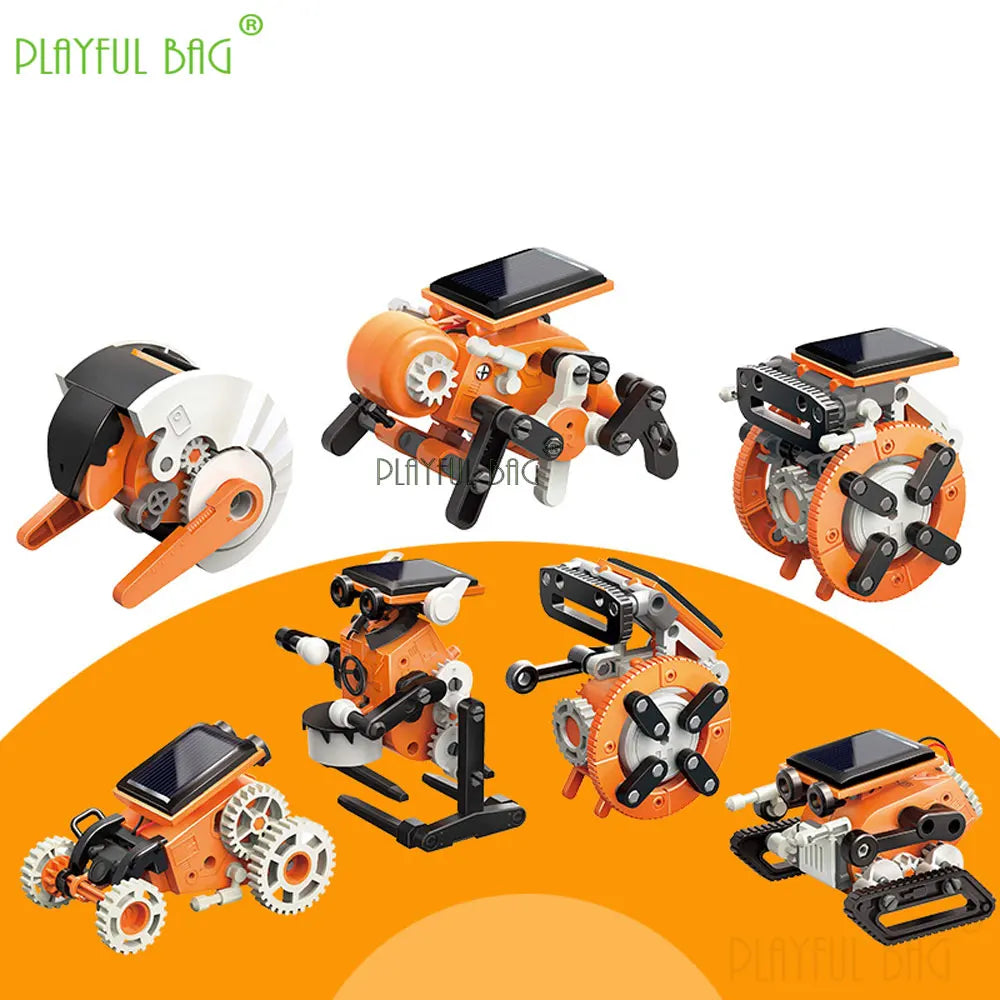 DIY Assembled Toys 7-in-1 Self Installing Solar Robot Toy Creative Science Solar Powered STEM Building Sets Kids Gift VG222