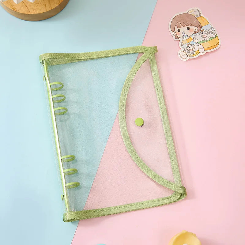 Cute Color Grid A5 A6 Loose Leaf Notebook Refill Spiral Binder Index Inner Page Item Paper Stationery