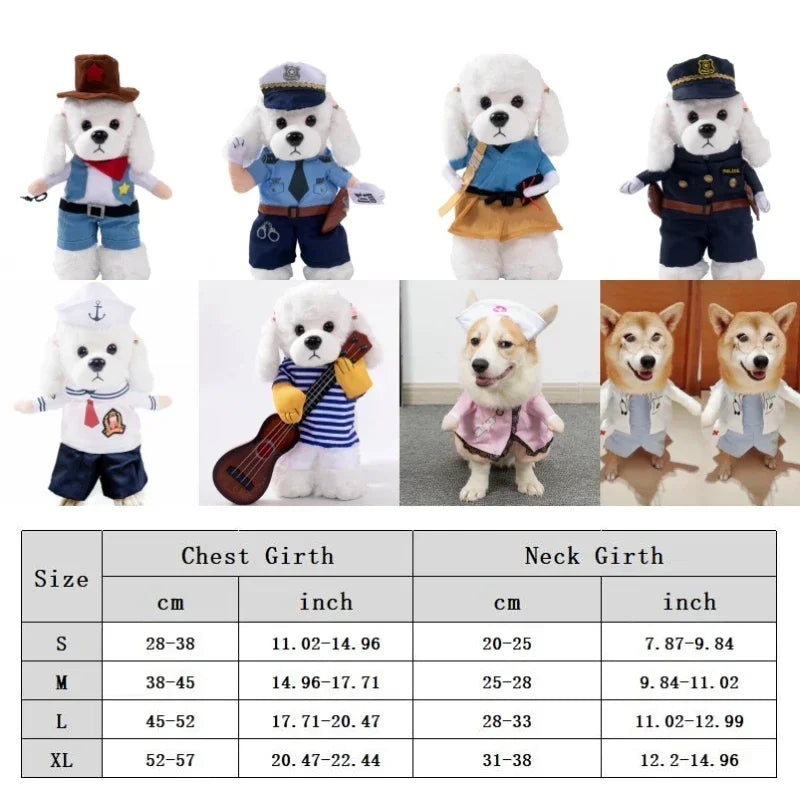 3-Piece Funny Pet Costume for Dogs & Cats – 31 Halloween Designs, S–XL
