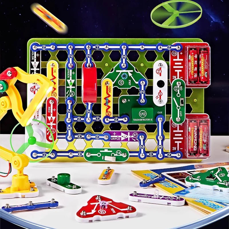 STEM Education Building Block Toy Set for Boys - Electronic Science Experiment Physics Technology New Model