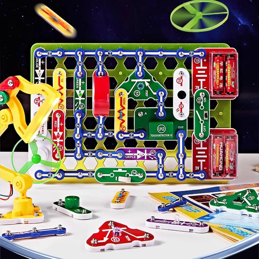 STEM Education Building Block Toy Set for Boys - Electronic Science Experiment Physics Technology New Model
