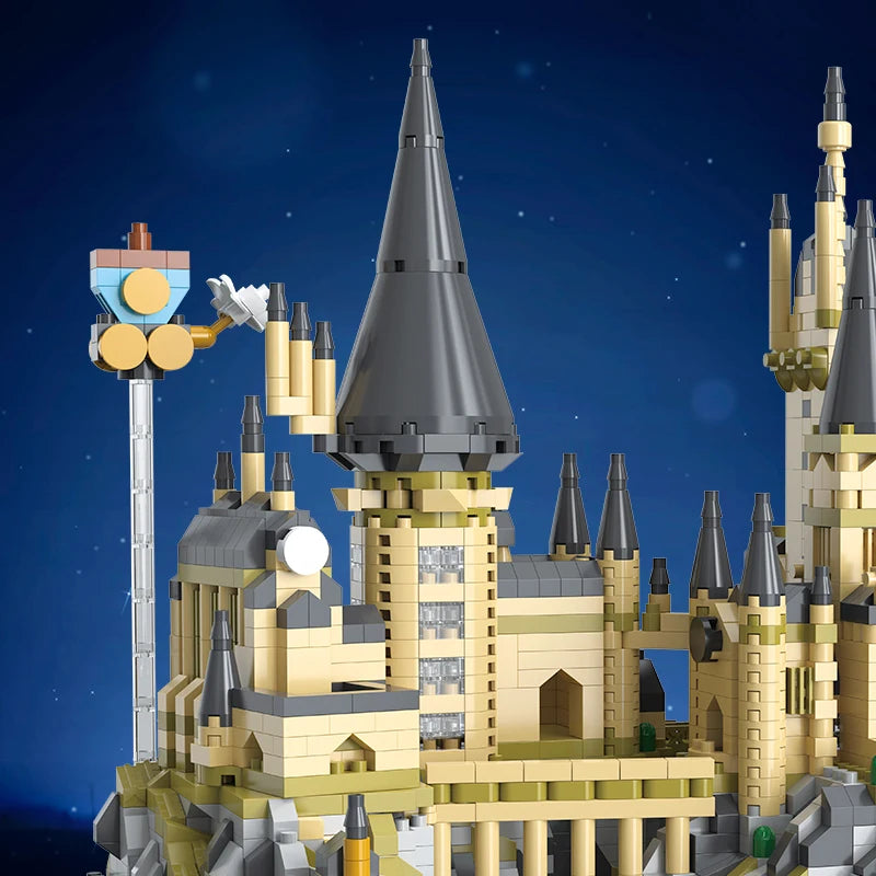 Medieval Magic Castle Harry Potter Building Blocks Set Hogwarts MOC Bricks DIY Toys Gifts For Adult Micro Block Model 2700+pcs