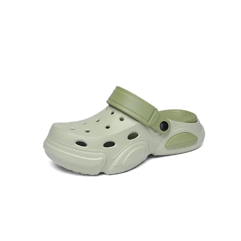 Summer Men's Thick-Soled Non-Slip Breathable Toe-Cap Sandals Casual Beach Slippers Plus Size Multicolor Men Shoes