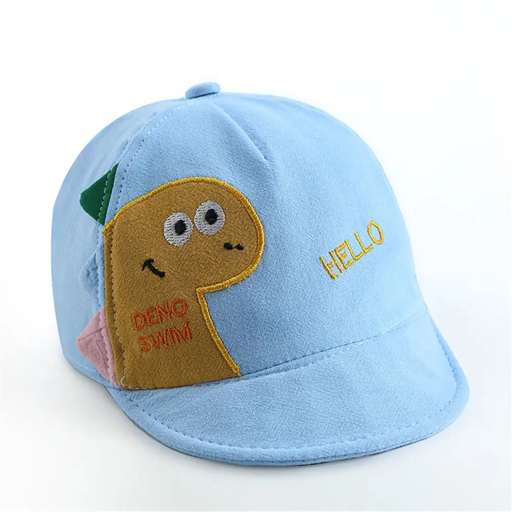 Kids Boys Girls Sun Hat Mesh Cartoon Dinosaur Baby Baseball Cap Outdoor Toddlder Children Adjustable Cap Gift