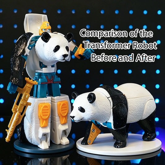 Panda Animal Deformation Action Figure Human Form Transformable PVC Model Doll Desktop Decoration Gift
