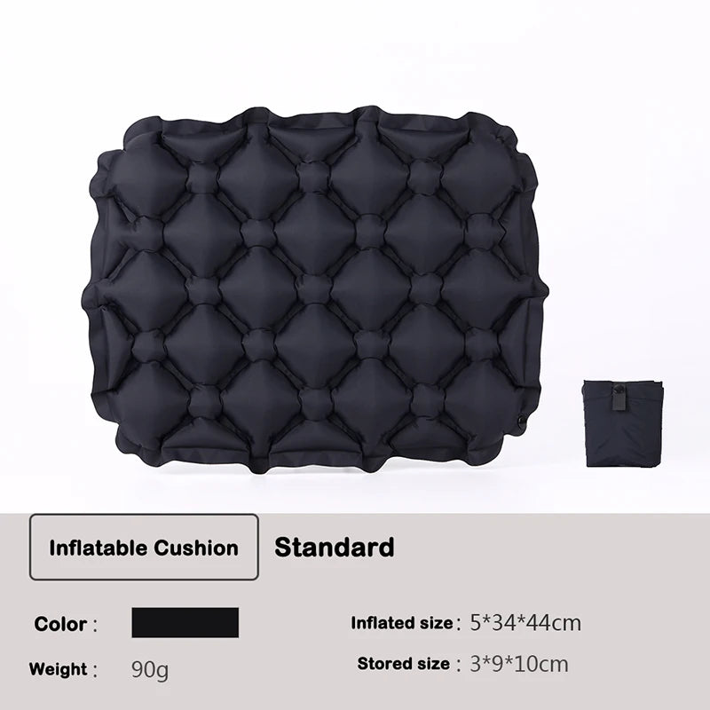 Inflatable Seat Cushion,Portable Lightweight Travel Air Sitting Pad,Moisture and Water Resistant Camping Chair Mat for Outdoor