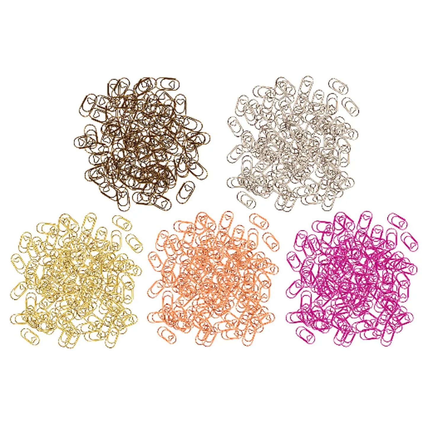 100 Pieces Paper Clips Accessories Portable Metal Multipurpose Office Supplies for Personal Documents School Journal Classroom