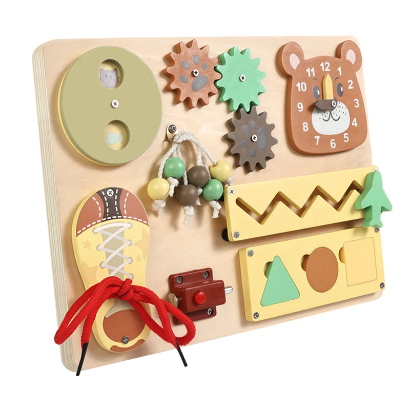 Kid Activity Busy Board Material DIY Accessories Montessori Teaching Aids Baby Busy board Early Education Learning Skill Toy