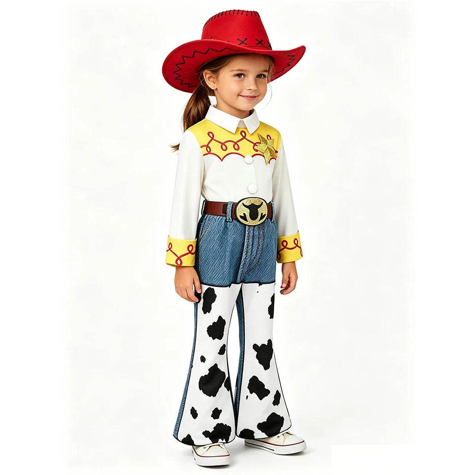 Woody Jessie Western Fancy Toy Kids Clothes Halloween Cosplay Performance Children's Costume Carnival Party Boys Girls Outfits
