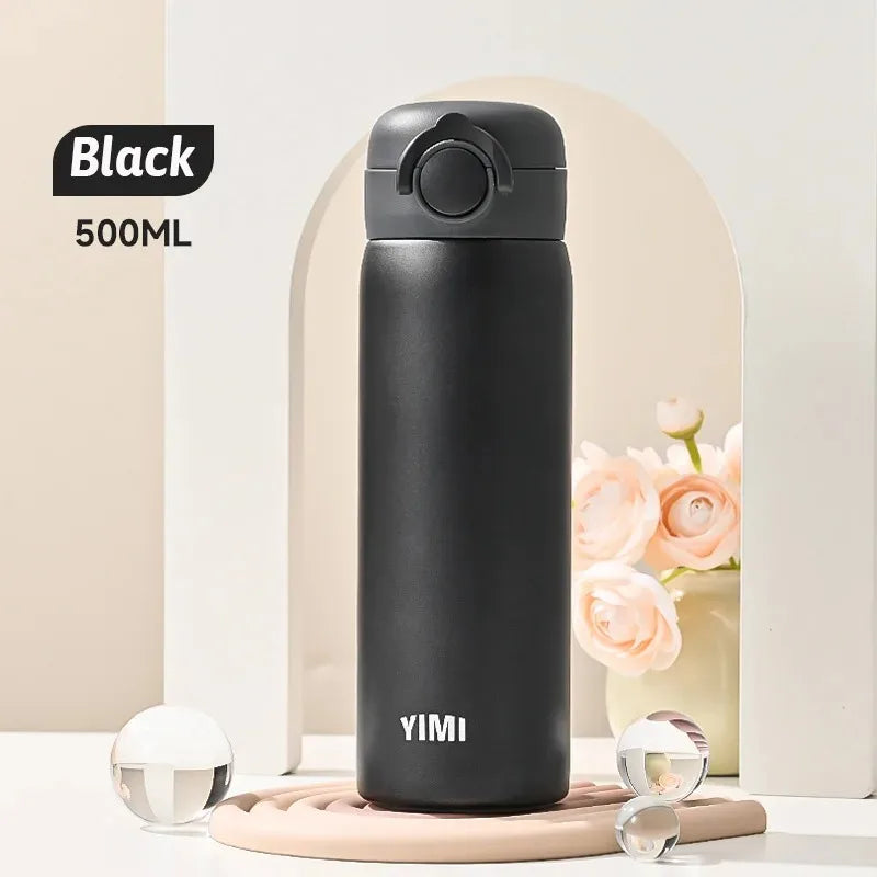 500ML Thermos Bottle Vacuum Flasks Tumbler 304 Stainless Steel Thermal Water Bottle Keep Hot And Cold Insulated Cup Drinkware