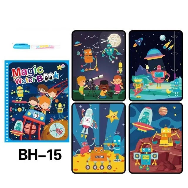 Children Painting Drawing Toys Reusable Coloring Book Magic Water Drawing Book Sensory Early Education Toys for Kids