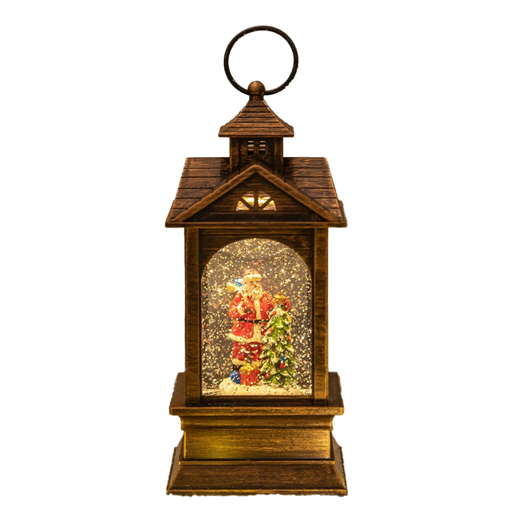 Holiday Season Christmas Music Box Holiday Souvenir Christmas Decoration For Home 10.2*10.5*23.5CM Elegant Design