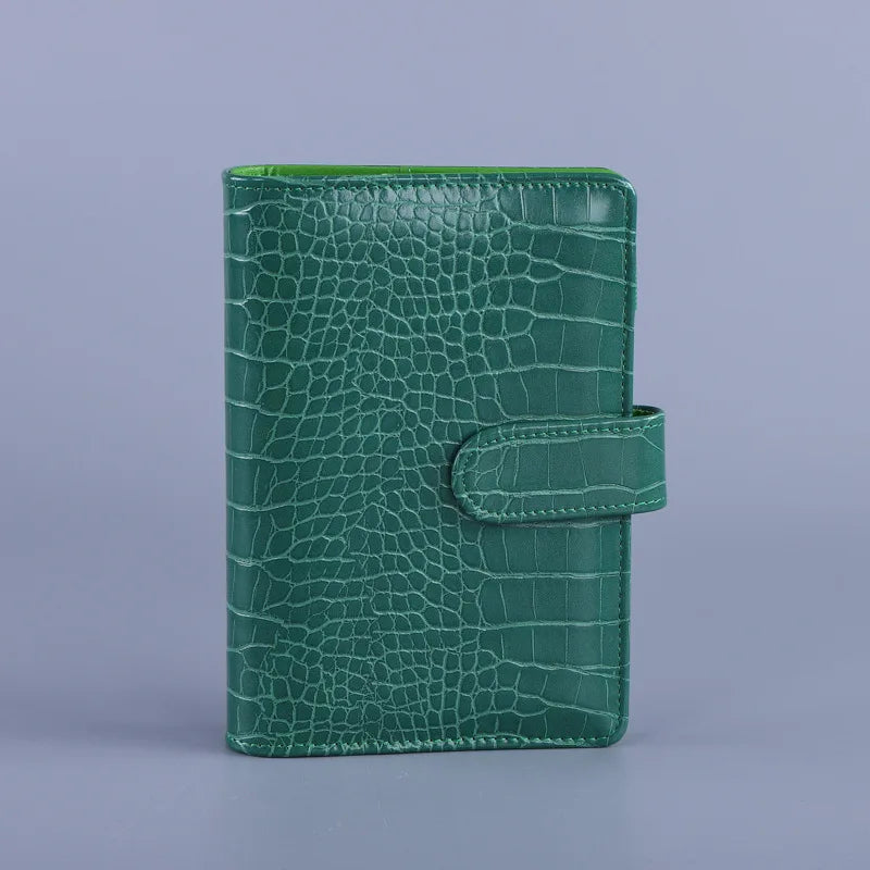 A6/A5 Macaroon Color PU Leather DIY Binder Notebook Cover Diary Agenda Planner Paper Cover School Stationery