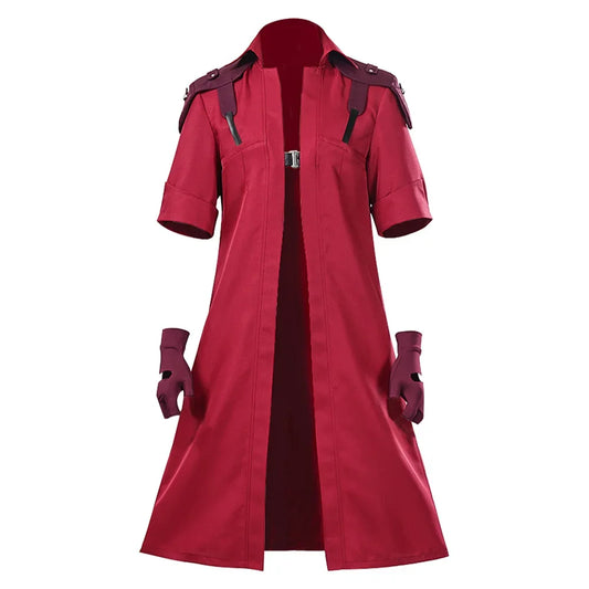 DMC 5 Dante Cosplay Jacket Coat Gloves Men Costume Disguise for Adult Man Coat Fantasy Roleplay Outfits Halloween Carnival Suit