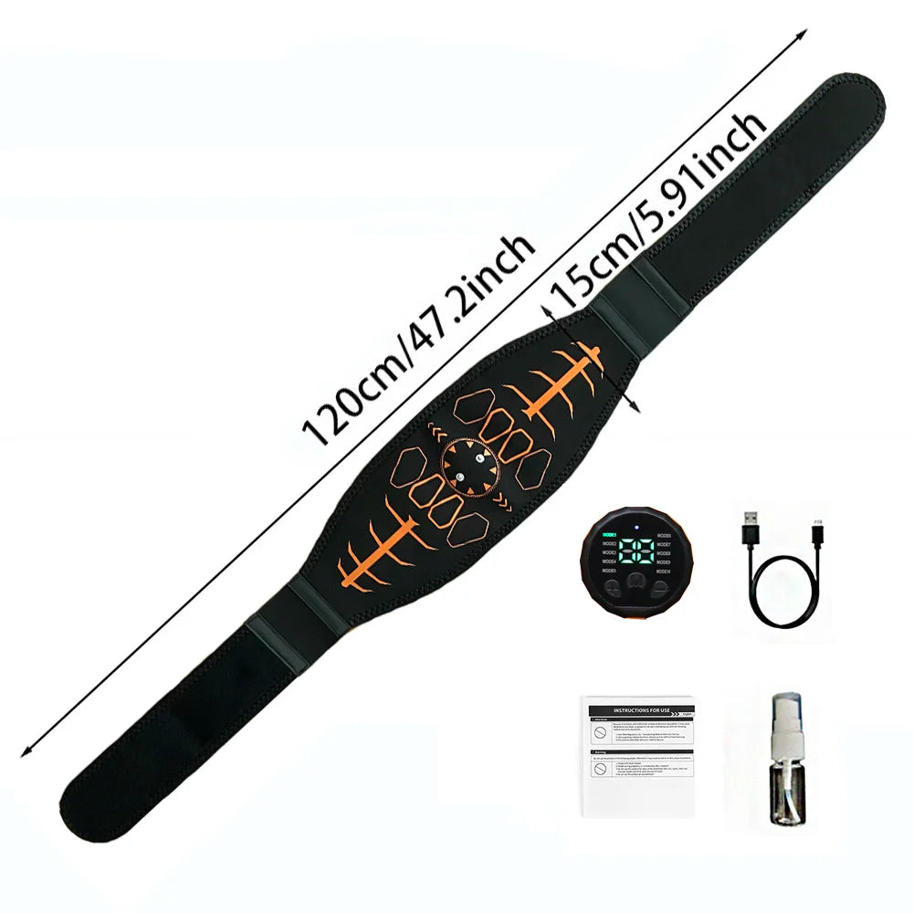 Smart Abdominal Toning Belt Abs Trainer Muscle Toner For Body Arm Training Workout Home Gym Fitness Massage