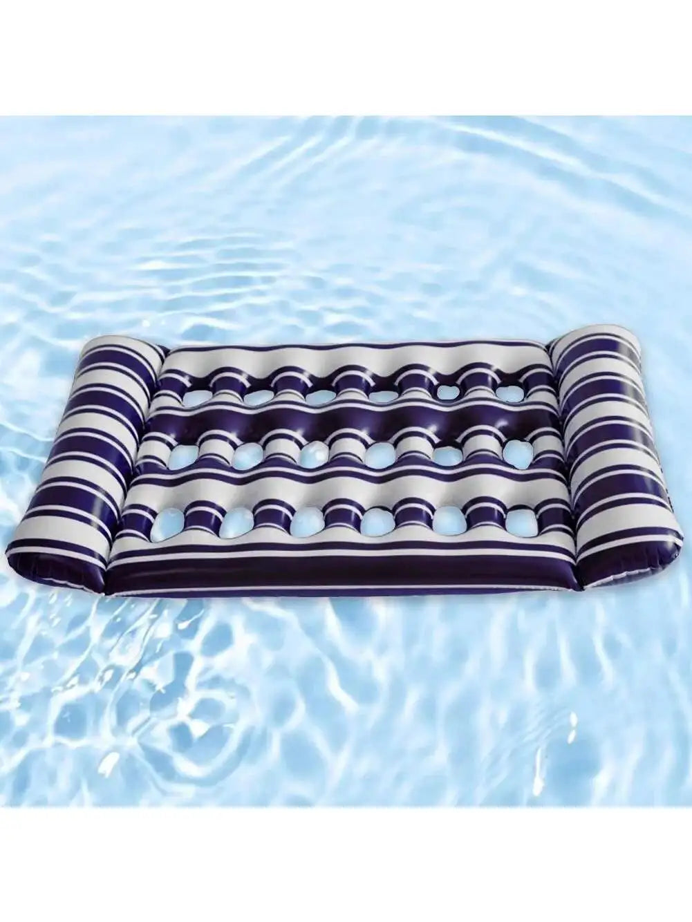1pc Summer Foldable Water Hammock Inflatable Sea Mattress PVC Floating Sleeping Bed Chair Swimming Pool Beach Lounger Adult Buoy