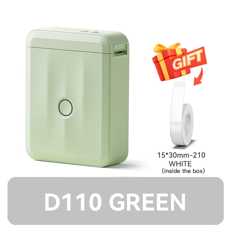 D110M Niimbot Label Thermal Sticker Printer Wireless Bluetooth Portable Mini Machine Barcode Code UV Tag Self-Adhesived Maker
