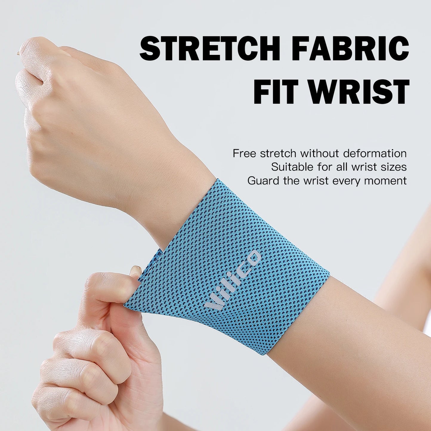 1/2 PC Summer Ice Cooling Wrist Sweatband Sport Wristband Volleyball Gym Wrist Brace Support Sweat Band Towel Wrist Protect
