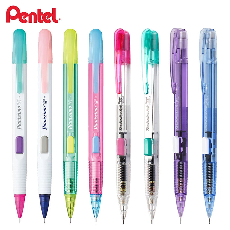 Japan Pentel Mechanical Pencil PD105T side push Multi-Colors 0.5mm High Value less lead breakage kids pencils papeterie kawaii