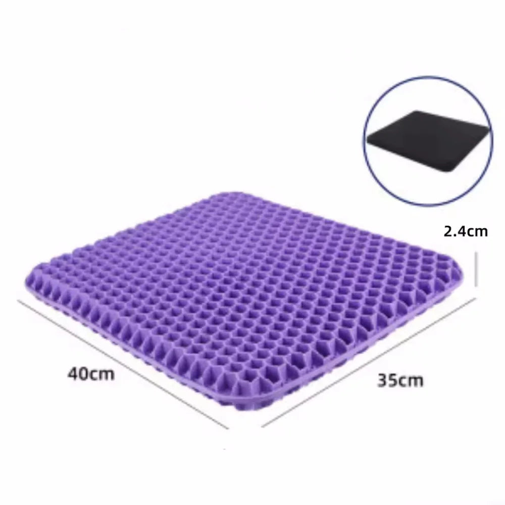 Gel Seat Cushion Summer Breathable Honeycomb Design For Pressure Relief Back Tailbone Pain for Home Office Wheelchair Chair Cars