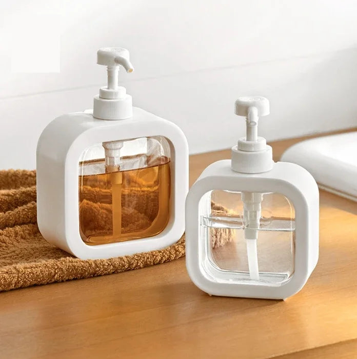 300/500ml Bathroom Soap Dispensers Refillable Lotion Shampoo Shower Gel Holder Portable Travel Dispenser Empty Bath Pump Bottle