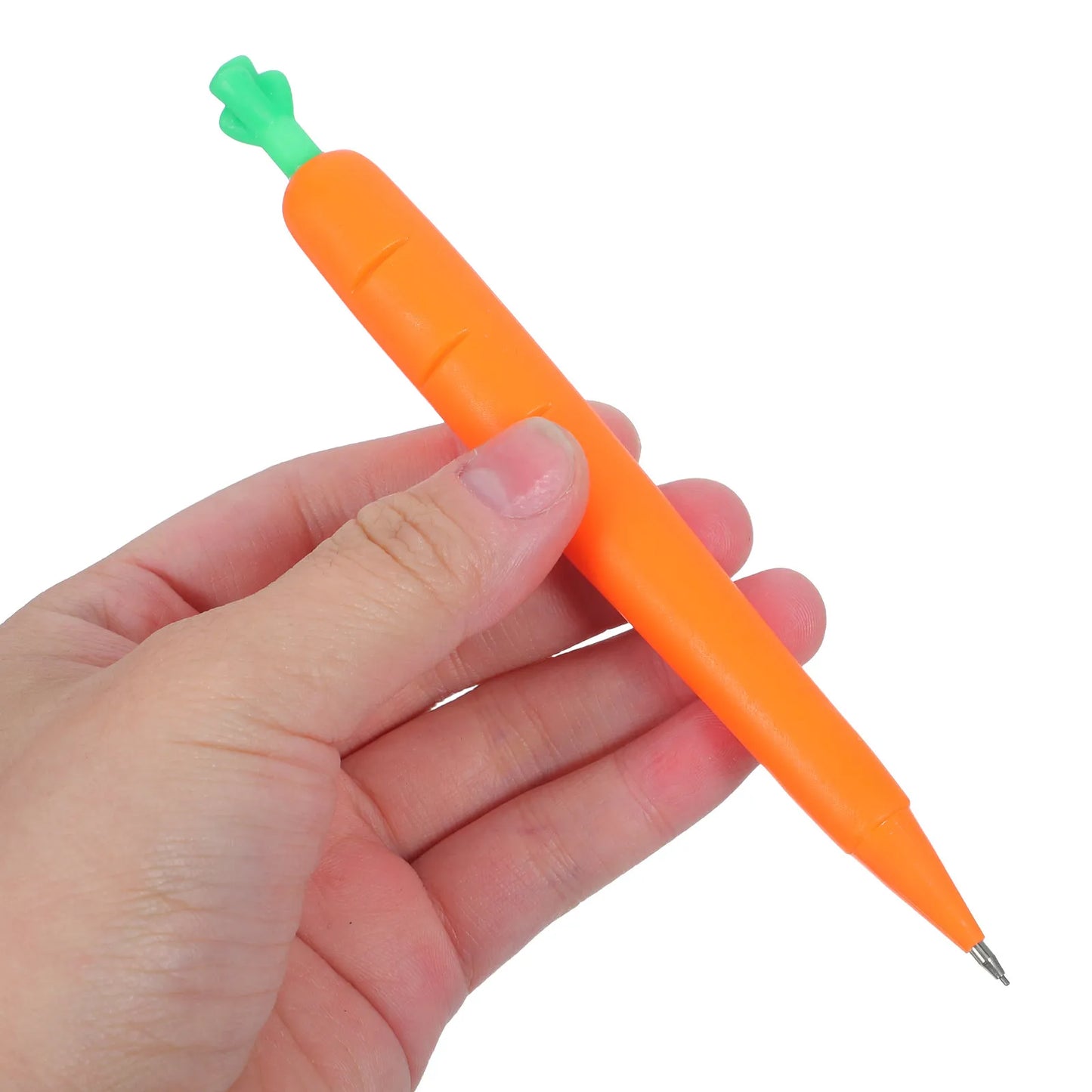 12pcs Carrot Mechanical Pencil, Kids Cartoon Writing Pencil, Creative Student Stationery Children Birthday Present School Prize