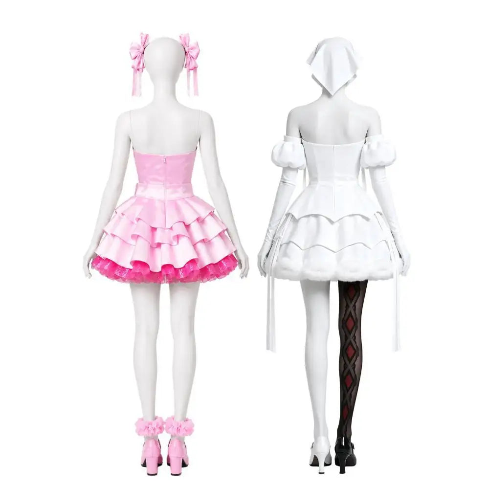 Alien Stage Zombie Stage Mizi  Sua Cosplay Costume White Dress Full Set Adult Women Halloween Comic Con Anime Role Play Outfit