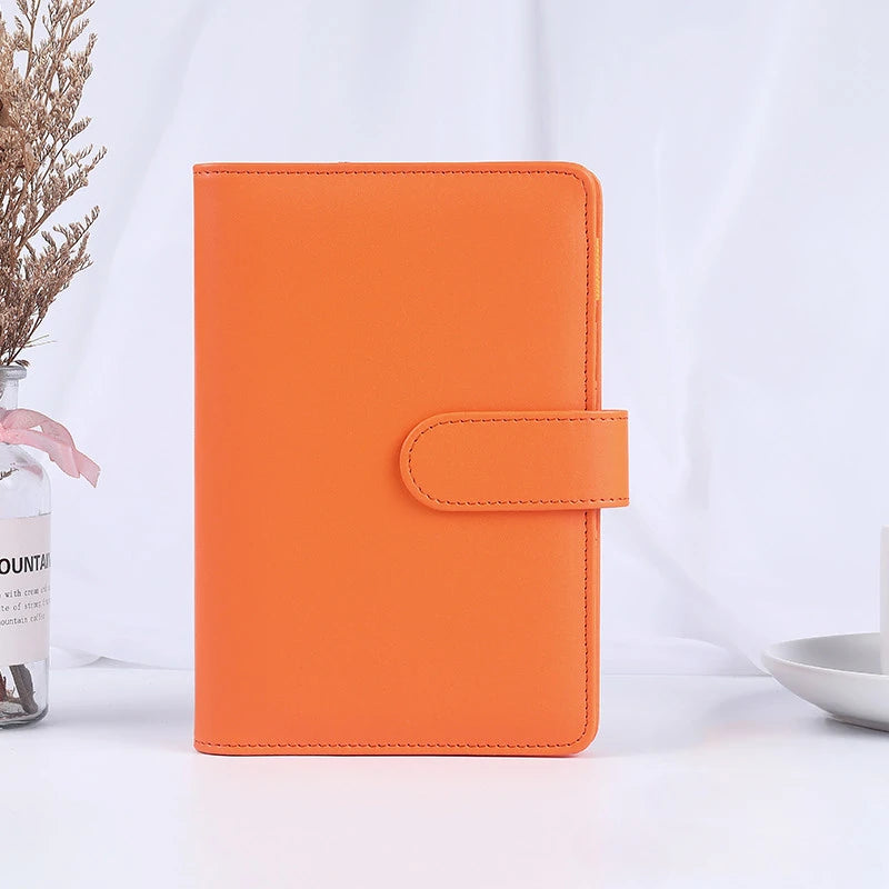 A6/A5 Macaroon 18 Colors  PU Leather DIY Binder Photocards Collect Book Diary Agenda Planner Cover Album Stationery
