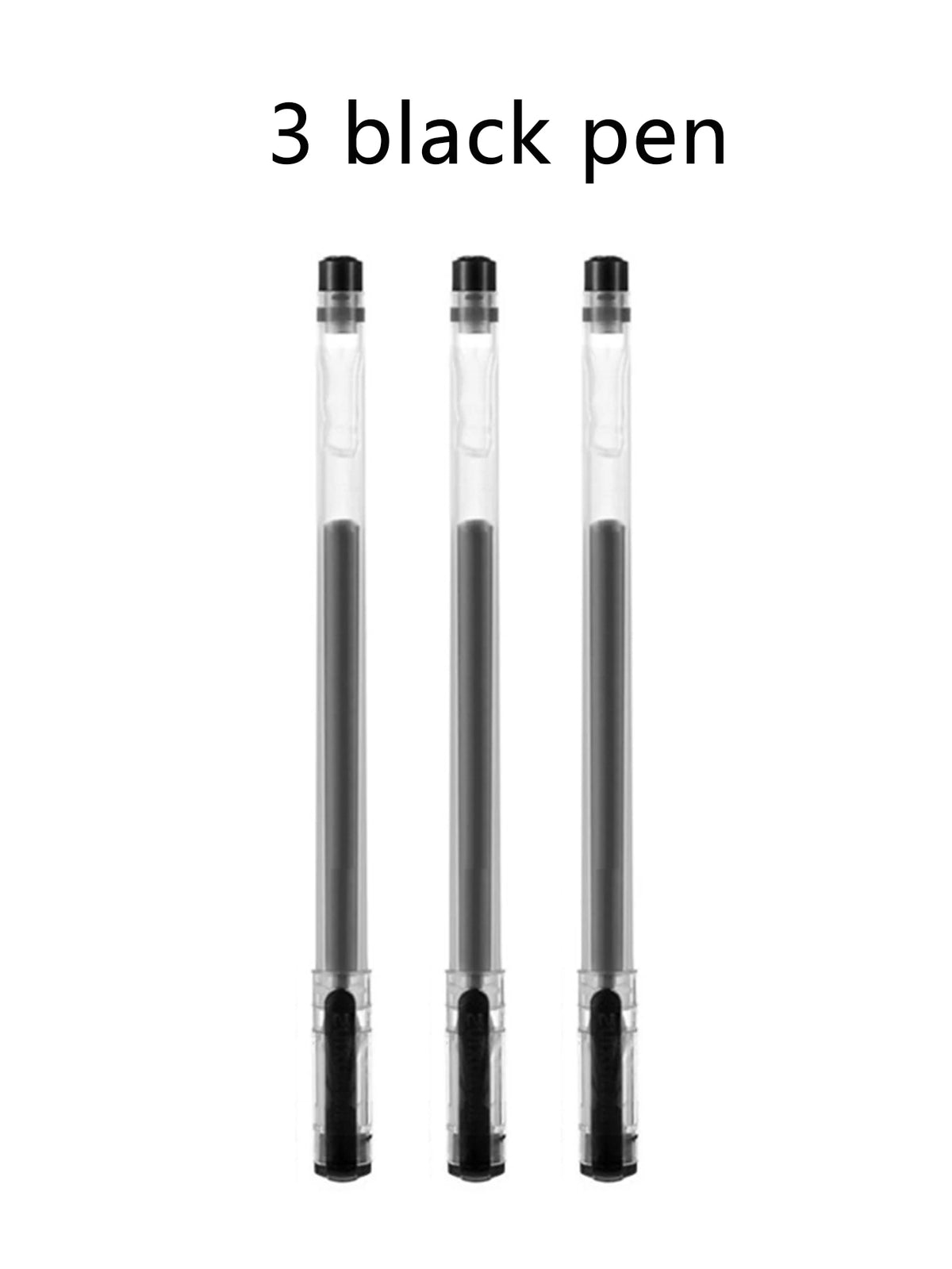 3/10pcs/mix Diamond Tip Gel Pen,0.38mm Large-capacity Black/Blue/Red Ink Exam Signing Writing School Office Supplie Stationery