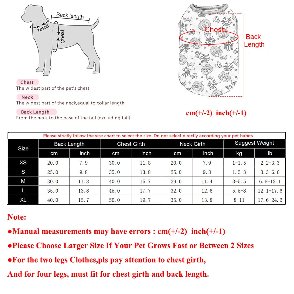 Pumpkin & Bat Print Dog Sweatshirt – Lightweight Halloween Pet Outfit, XS–XL
