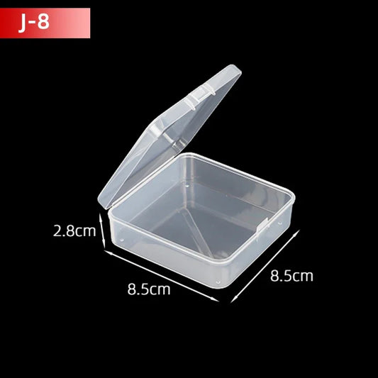 5Pcs/10Pcs PP Storage Box Mini Transparent Plastic Case Container Square Rectangle Packaging Box for Jewellry Beads Small Items