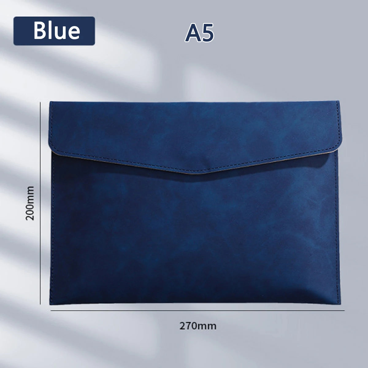 1pcs Leather A4/A5 File Bag Waterproof Wear-resistant Ultra-large Capacity Folder Business Office School File Storage Supplies