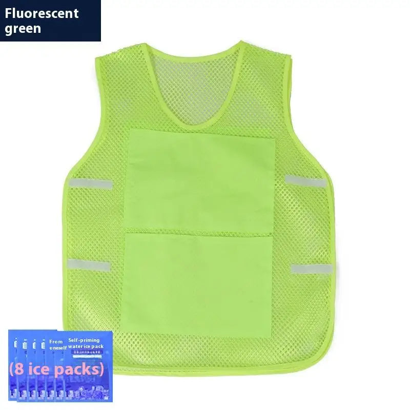 {MAX-66} 1 Pc Summer Cooling Vest Ice Bag Water Cooling Outdoor Workwear Heatstroke Pre Clothing Men Women Universal Normal Size