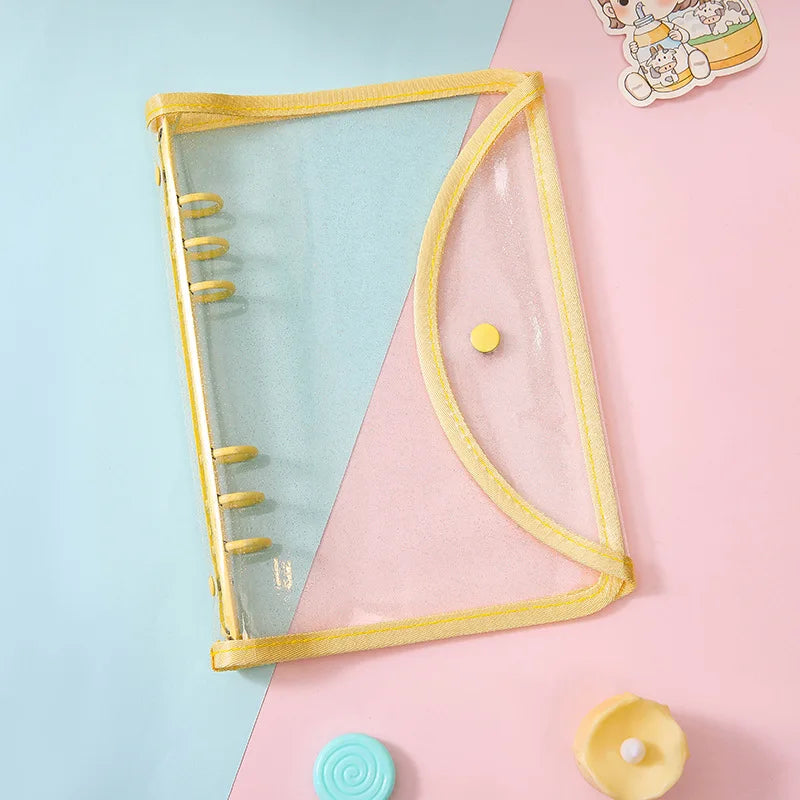 Cute Color Grid A5 A6 Loose Leaf Notebook Refill Spiral Binder Index Inner Page Item Paper Stationery