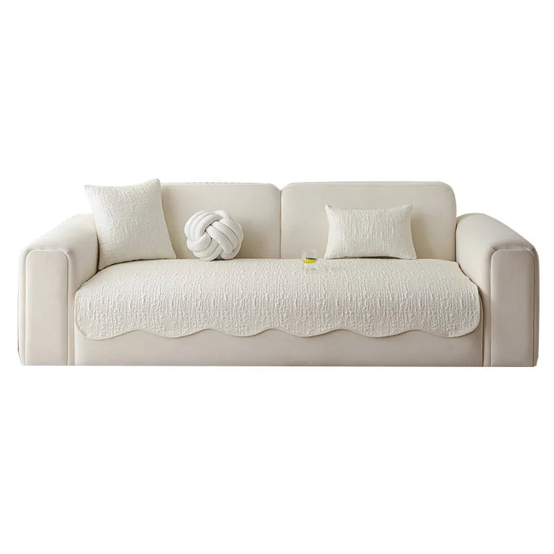Ice Silk Sofa Pad for Living Room Summer Cooling Sofa Seat Cover Non-slip Breathable Pets Couch Slipcovers