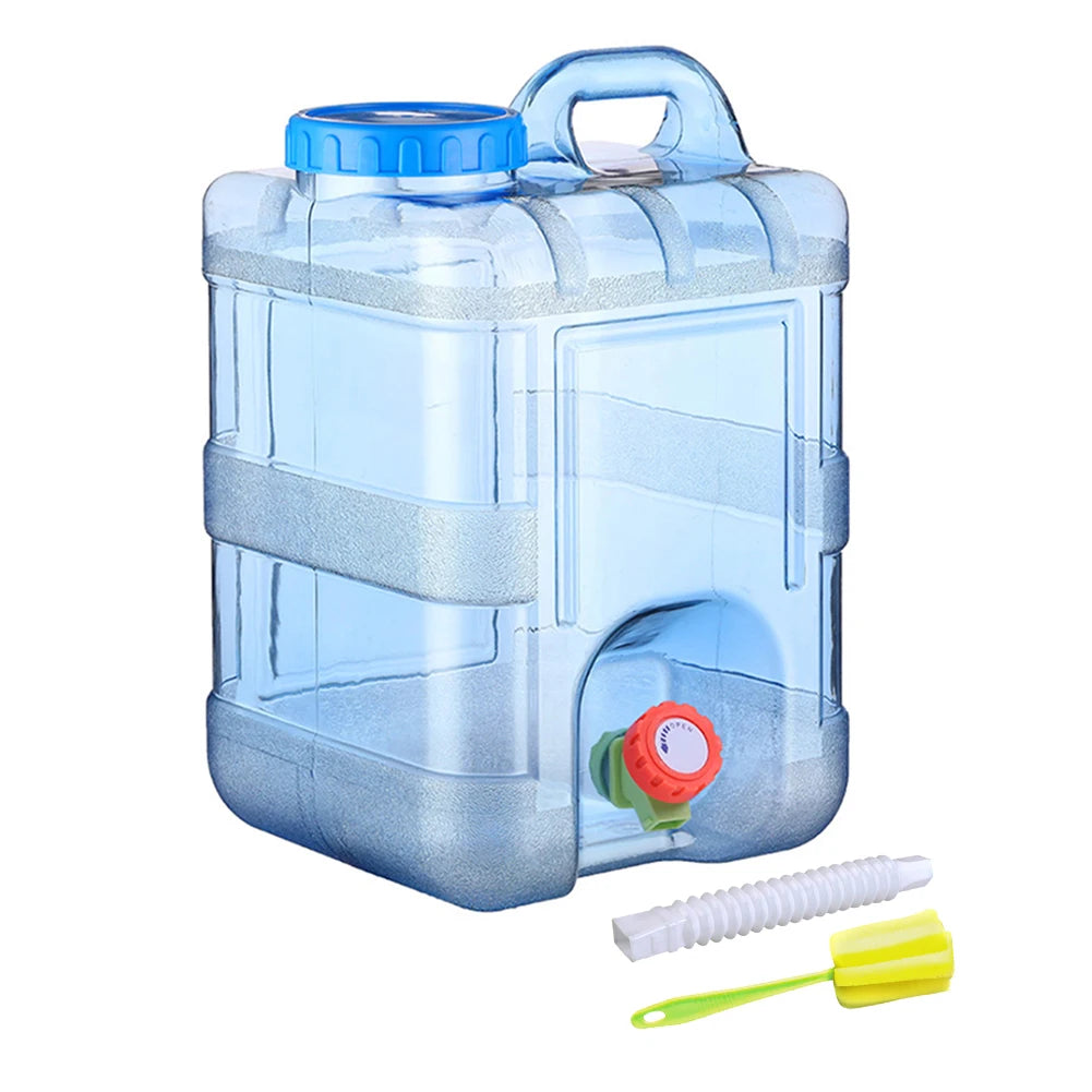 7.5/10/15L Drinking Water Container with Spigot Leakproof Camping Water Tank Large Capacity Water Storage Carrier for Hiking Car