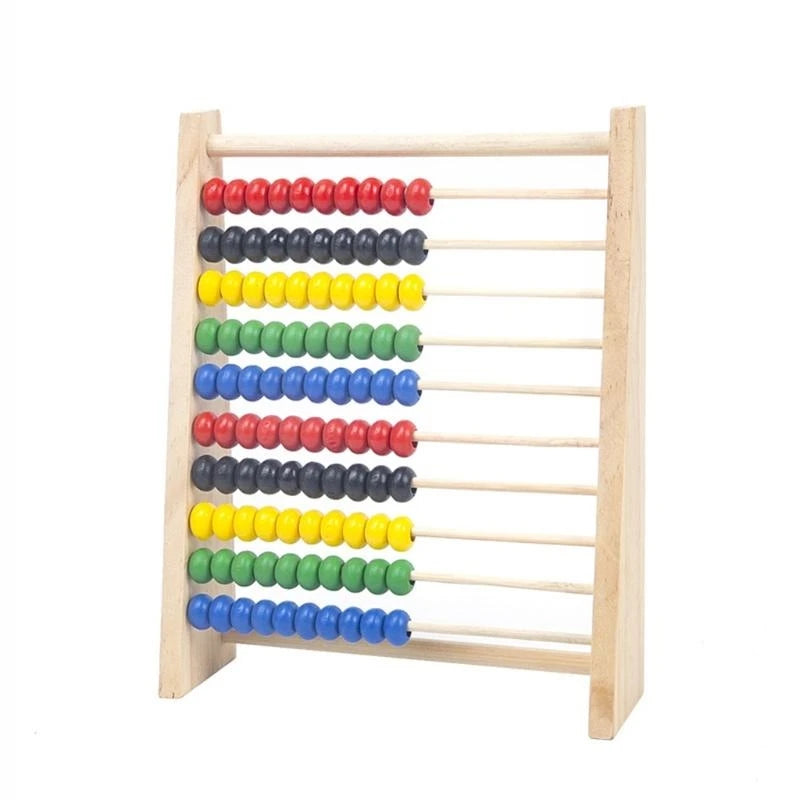 Intelligence Development Wooden Abacus For Kids Mathematics For 3-6 Year Olds Wooden Children's Educational Toys