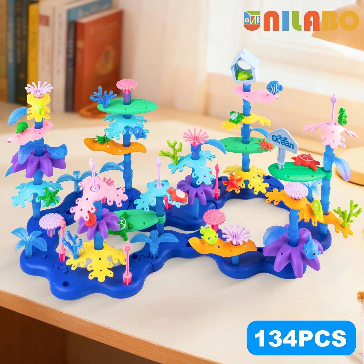 Grow Their Imagination with STEM Educational Flower Garden Building Toy - Perfect Gift for 3-7 Year Old Boys & Girls!