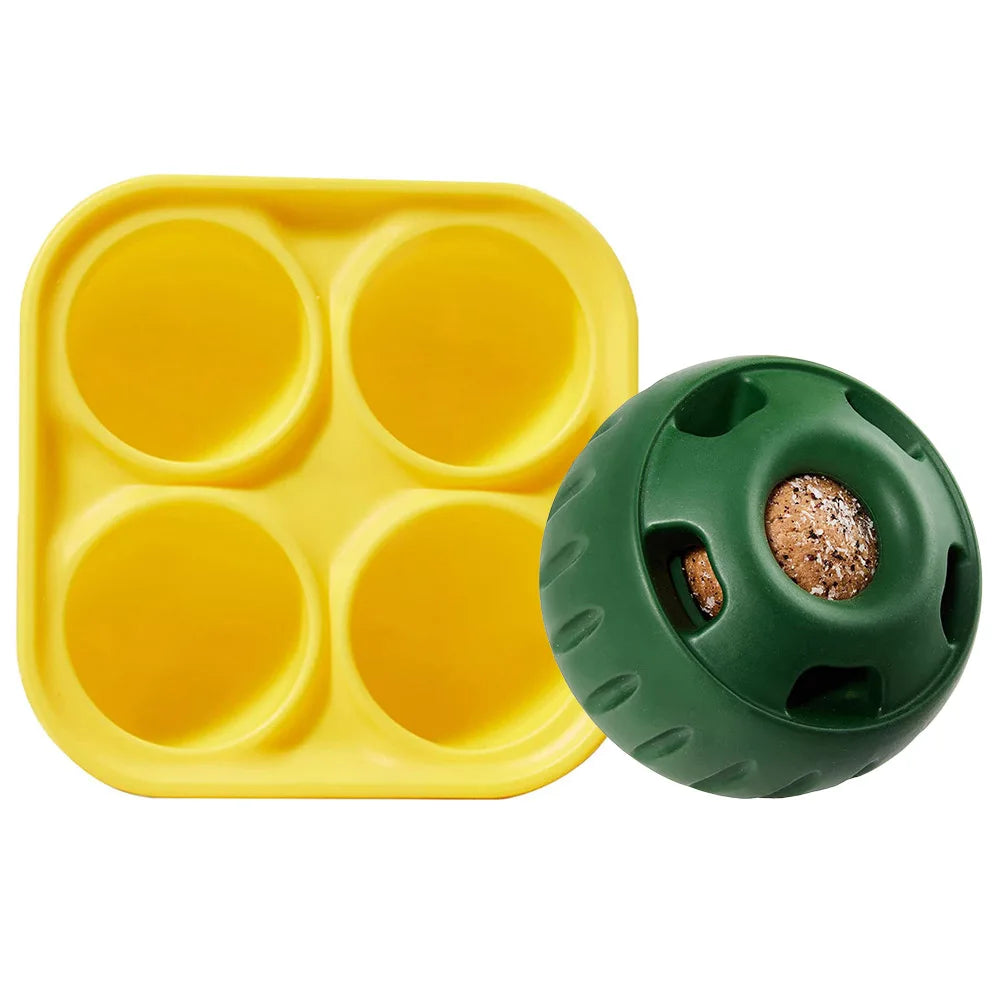 Silicone Fillable Dog Toys Maken Frozen Food Tray Summer Cooling Ease Dog Anxiety Teeth Cleaning Slow Feeding Dog Toys Supplies