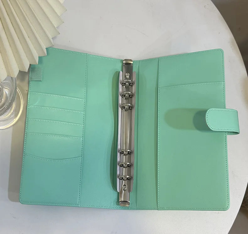 A6/A5 Macaroon 18 Colors  PU Leather DIY Binder Photocards Collect Book Diary Agenda Planner Cover Album Stationery