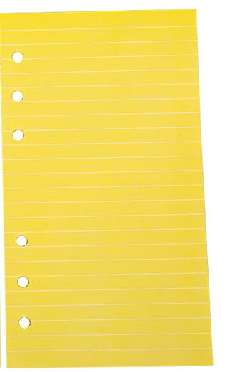 40Sheet Kawaii  A6 Loose Leaf Notebook Refill Spiral Binder Index Paper Inner Pages Line Grid Blank Agenda Stationery