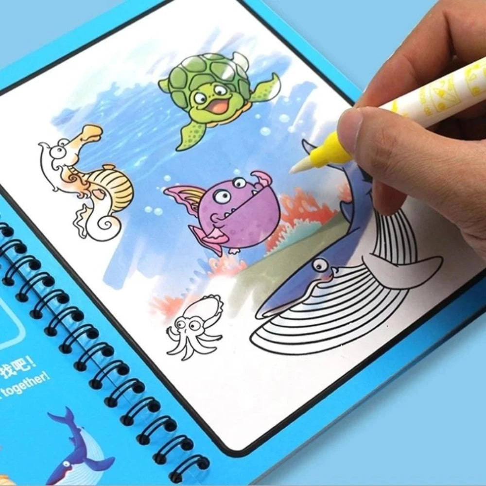 Magic Water Drawing Book Coloring Book Doodle Magic Pen Painting Drawing Board Kids Toys Birthday Christmas New Year Gift