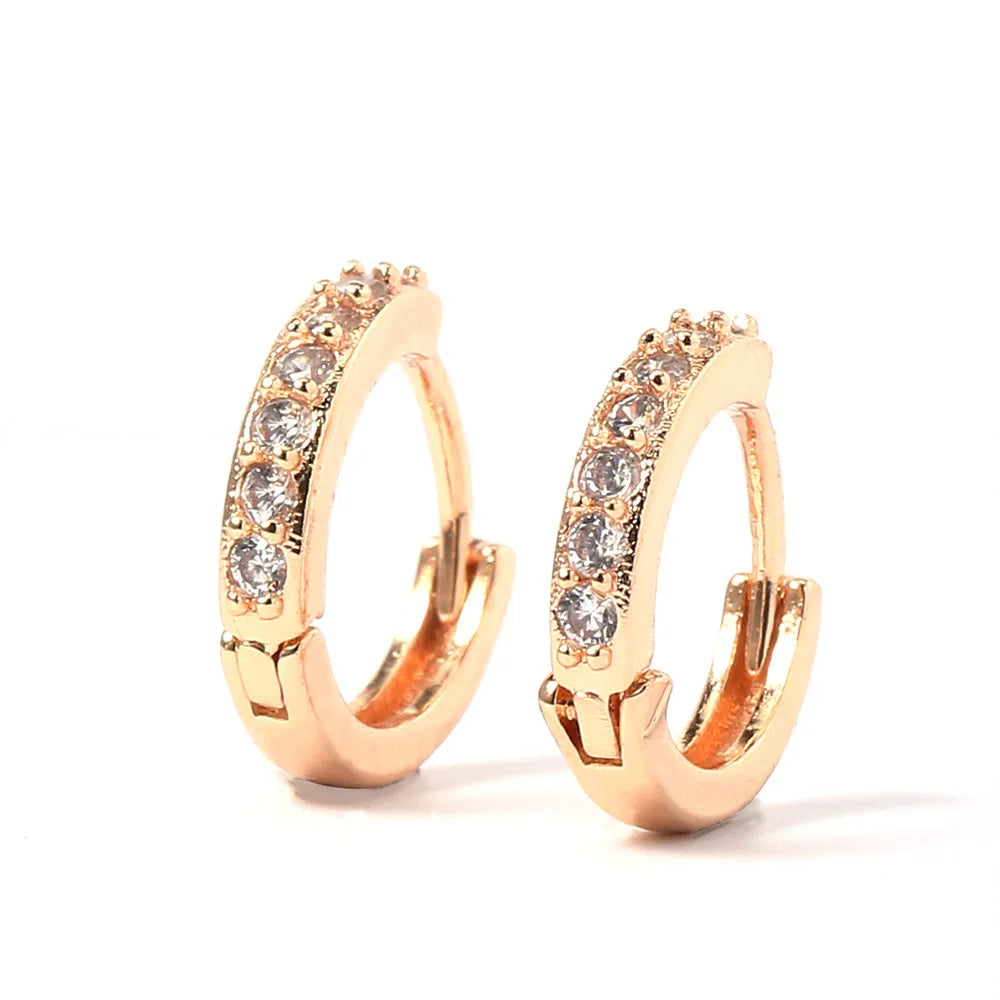 2025 Summer New Artificial Fantasy Crystal Circle Ring Buckle Pendant Earrings for Women's Luxury Jewelry Unusual Accessories