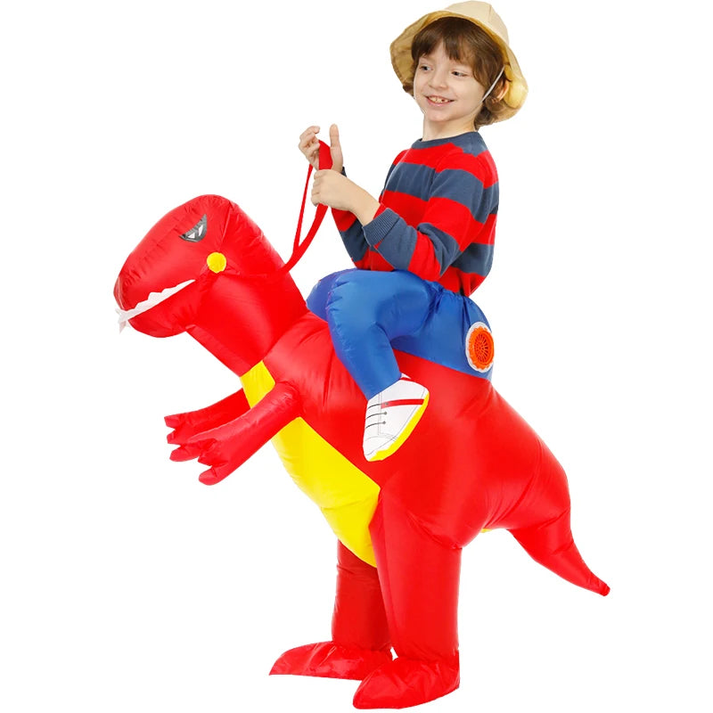 Kids Child Dinosaur Unicorn Inflatable Costume Cute Funny Clothing For Boys Girls Halloween Christmas Performance Party Suits