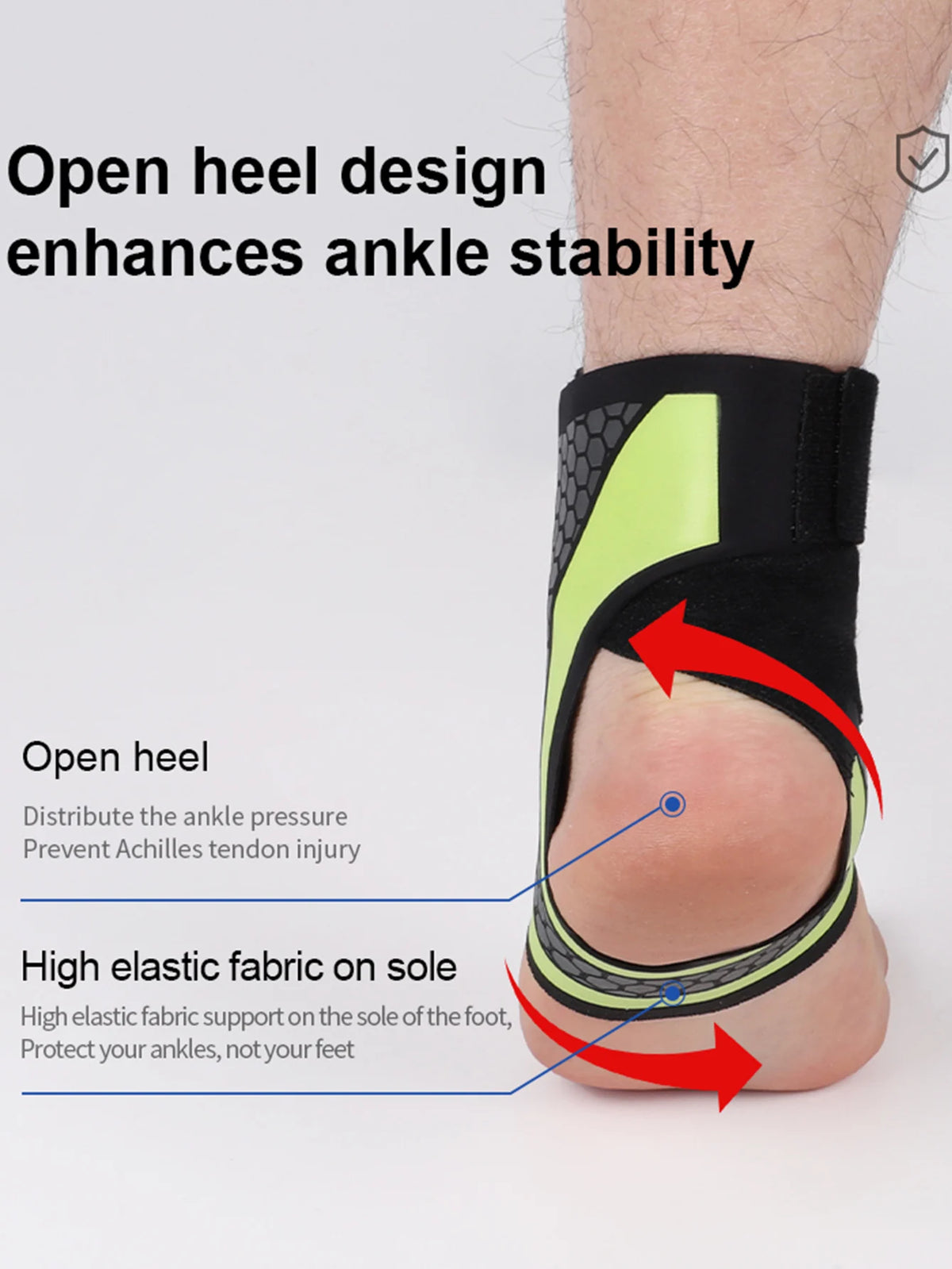 1/2pcs Cooper Ankle Support Compression Foot Sleeves for Men Women Bracer Ankle Protector Daily Sport Gym Workout Weightlifting